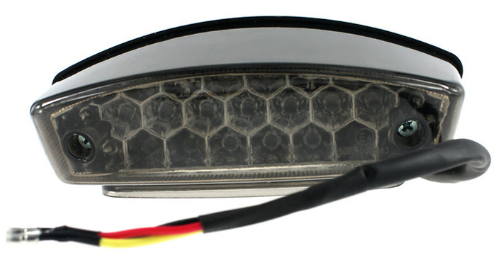 IZTOSS D618BK 12V 10.5W LED Brake Light License Plate Lamp Taillight with Bracket for Motorbike ATV SUVs Electrombile