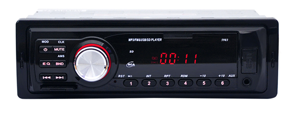 5983 Car Radio 12V Auto Audio Stereo MP3 Player Support FM SD AUX USB