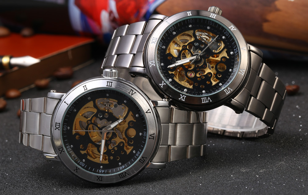 SHENHUA CGX 20 Male Automatic Mechanical Watch Sport Stainless Stell Band Wristwatch