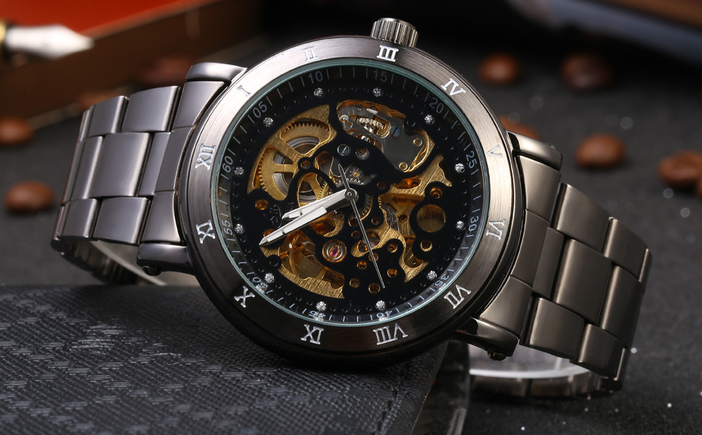 SHENHUA CGX 20 Male Automatic Mechanical Watch Sport Stainless Stell Band Wristwatch