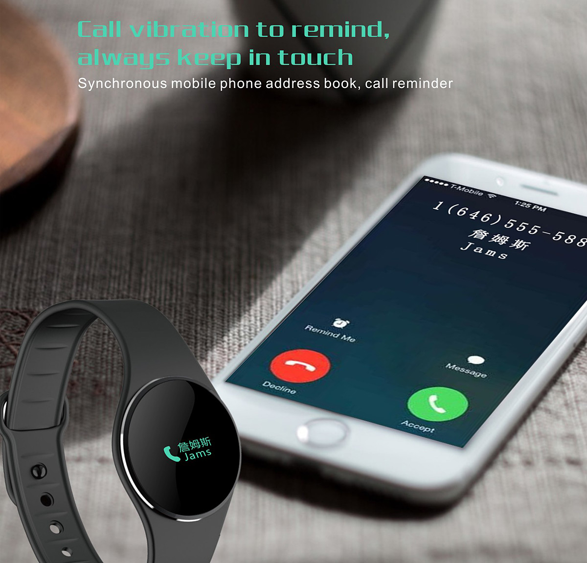 L16 Smart Bracelet Watch Bluetooth 4.0 SMS Reminder Sleep Tracker Calorie Burning for Sports