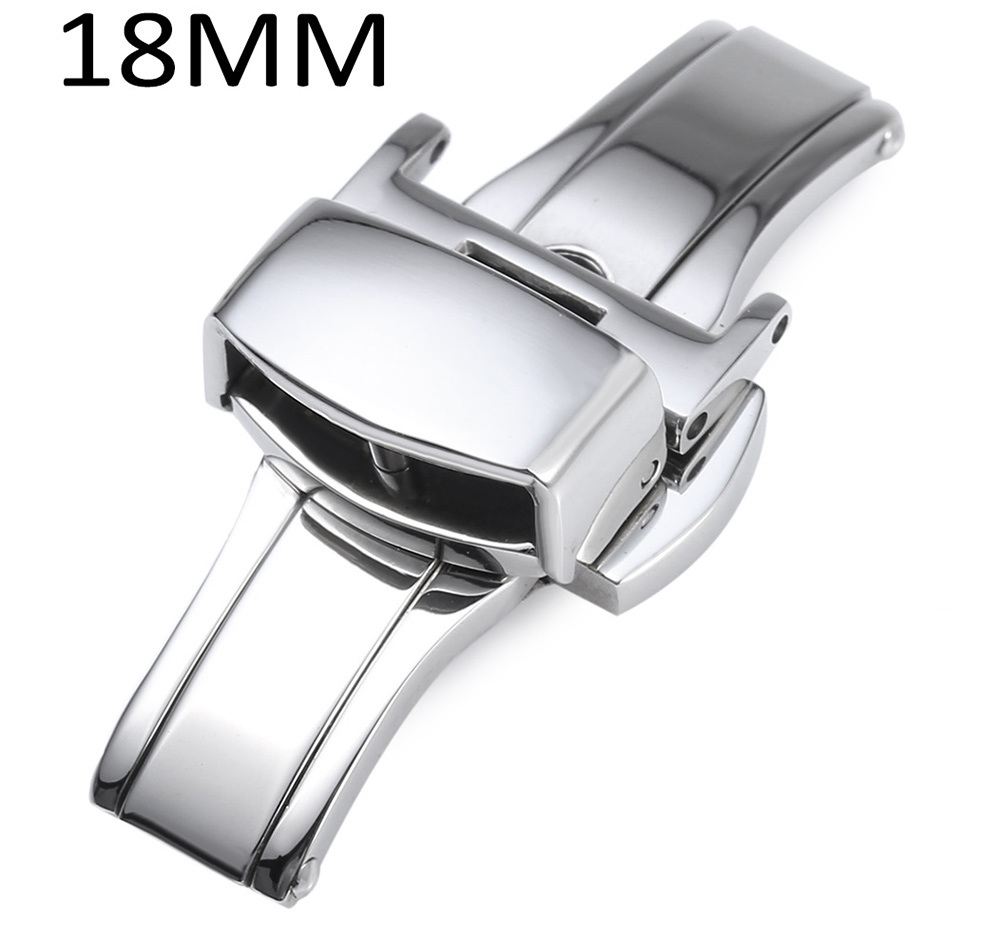 12MM Stainless Steel Watch Buckle Deployment Butterfly Clasp