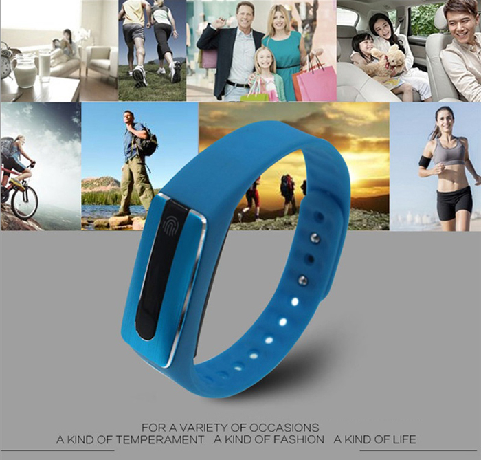 HB02 Smart Bluetooth Wristband Heart Rate Track Watch with USB Plug