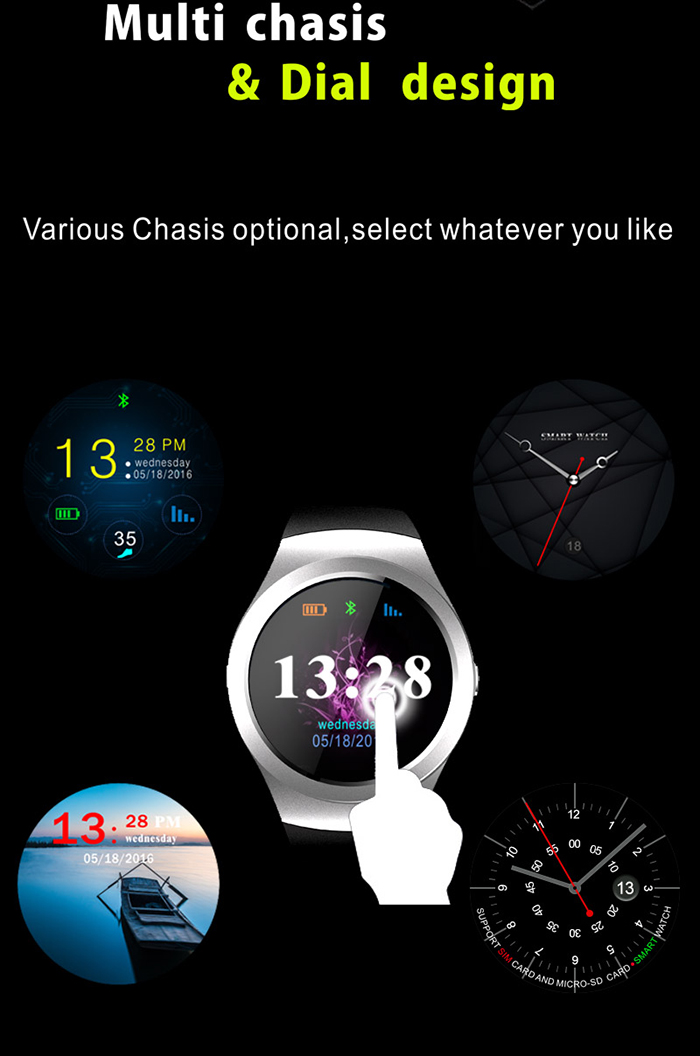 CACGO KS2 1.3 inch Smartwatch Phone MTK2502 Pedometer Sedentary Remind Sleep Monitor Anti-lost