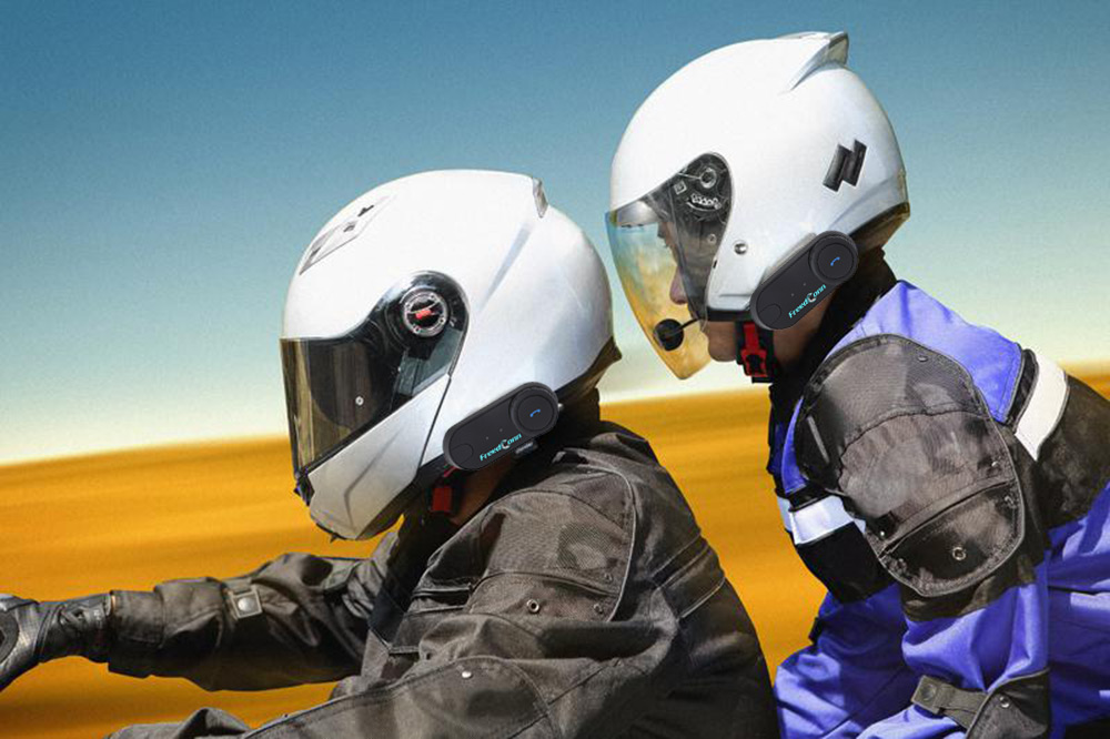 T - COMOS Motorcycle Full-duplex Helmet Intercom Bluetooth Water-resistant Interphone