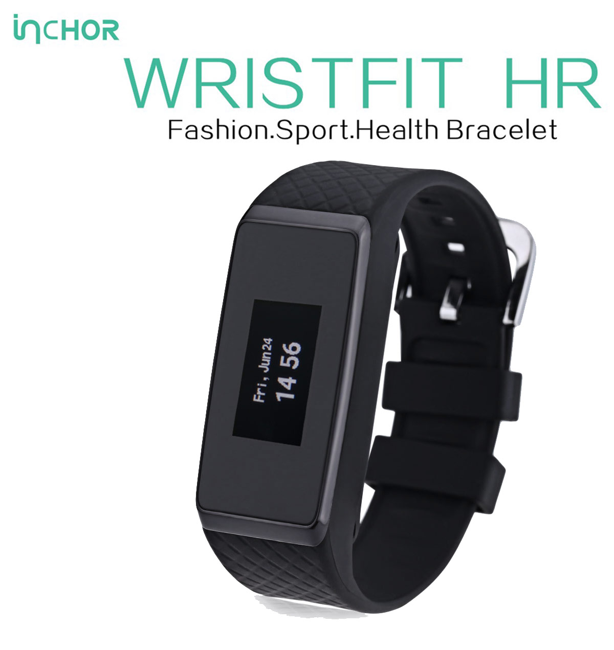 INCHOR Wristfit HR Bluetooth 4.0 Smart Wristband Heart Rate Track Watch
