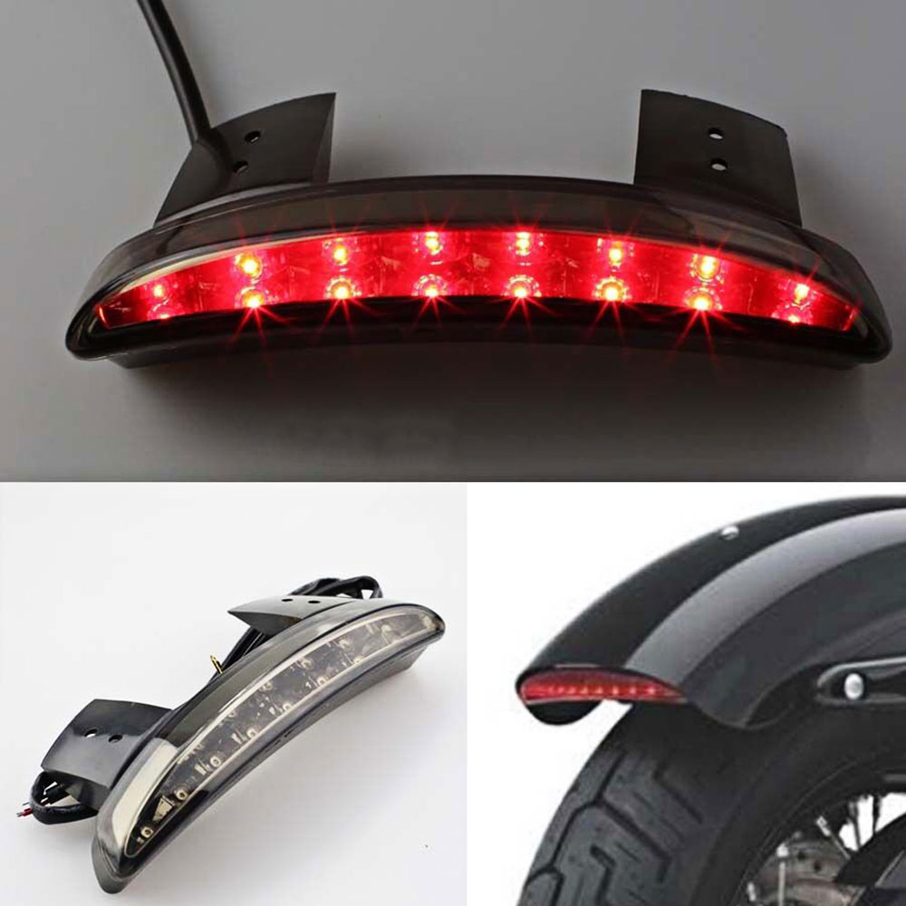 Motorcycle LED Tail Light Rear Fender Break Stop Turn Signal Lamp for Harley