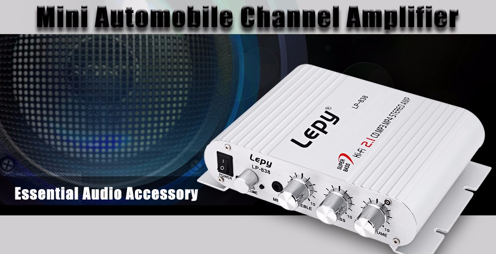 Lepy LP - 838 Automobile Channel Amplifier Stereo Subwoofer Audio Accessory