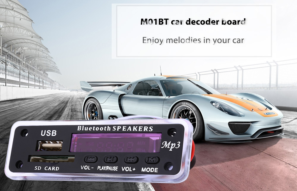 M01BT MP3 Decoder Board Bluetooth Hands-free Call All-round Remote Control Power Cut Memory Function