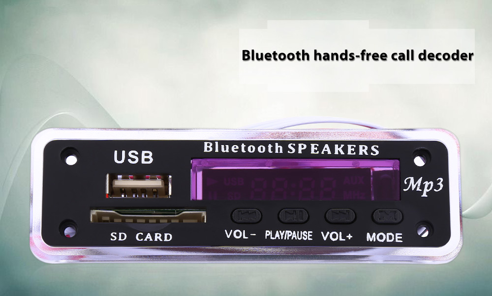 M01BT MP3 Decoder Board Bluetooth Hands-free Call All-round Remote Control Power Cut Memory Function