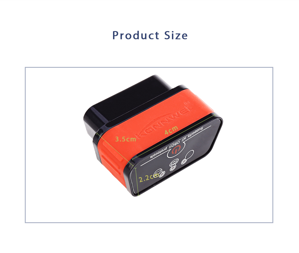 Konnwei KW903 Bluetooth Automobile Diagnostic Scan Tool OBDII Professional Solution for Android System