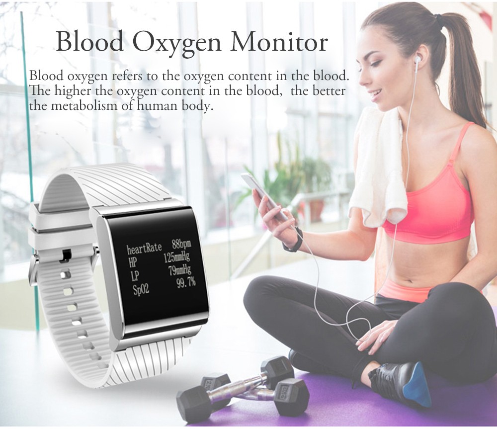 X9 Plus BLE 4.0 Heart Rate Smart Wristband Blood Pressure Oxygen Monitor Bracelet