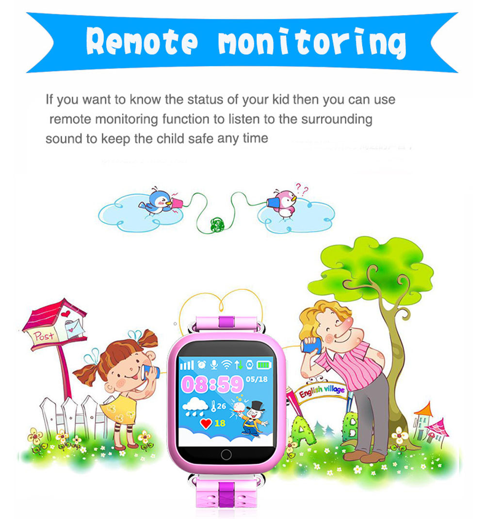 Q750 Kids GPS Intelligent Smart Watch Telephone Pedometer Smartwatch