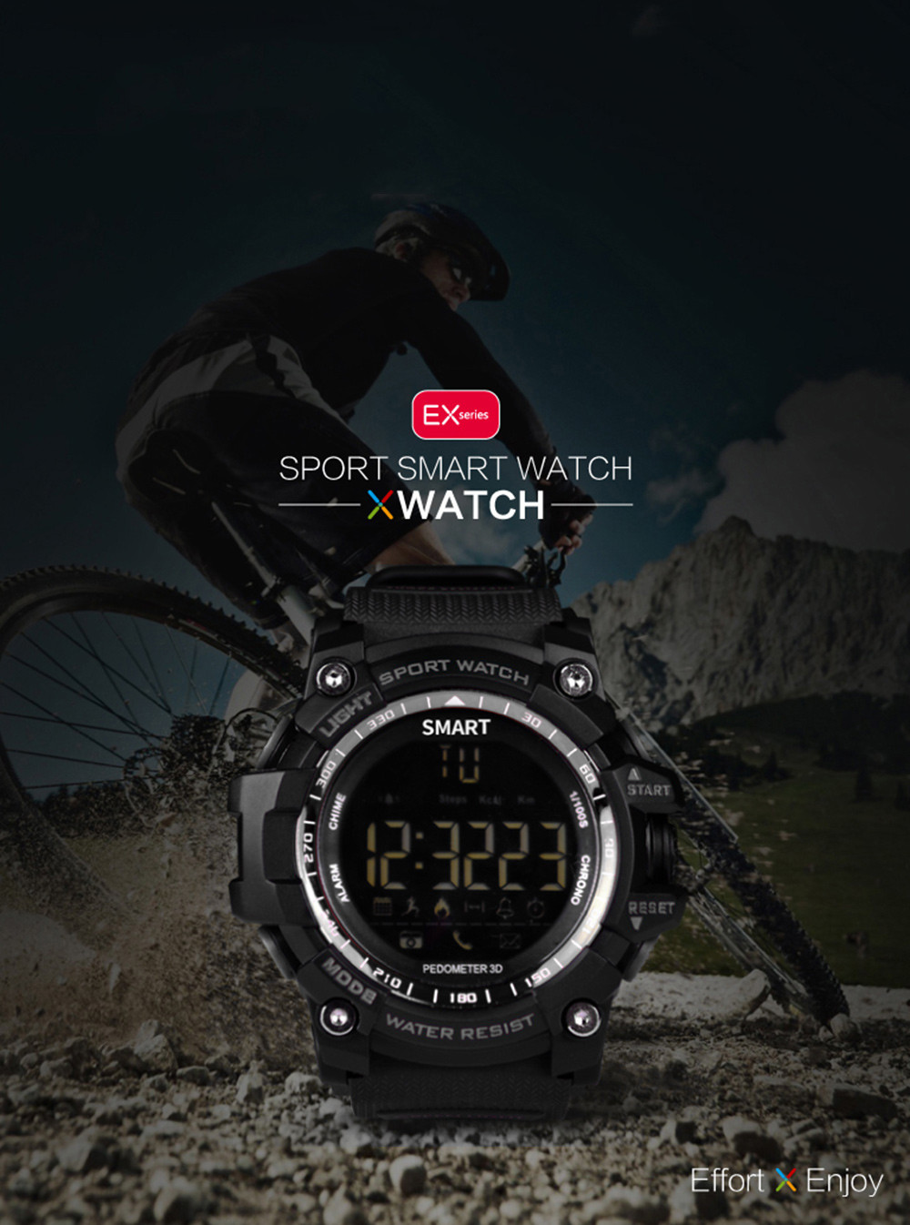 AIWATCH XWATCH Sport Smart Watch Pedometer Stopwatch Call Message Reminder