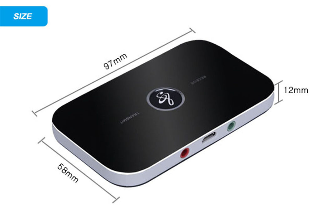B6 2-in-1 Bluetooth Wireless Portable Audio Transmitter / Receiver