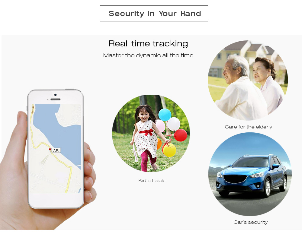 TK800 Magnetic GPS Tracker Portable Real-time Locator Vehicle Pets Kids Elderly Tracking Device