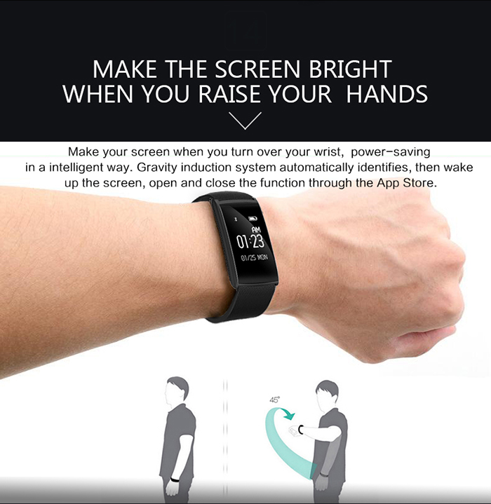 N108 Smartband Fitness Tracker Android iOS Compatible IP67 Waterproof Bluetooth 4.0 Heart Rate Monitor Remote Camera Sedentary Reminder