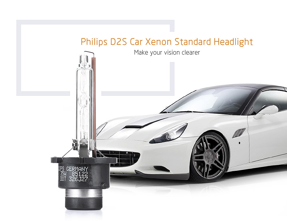 Philips 12V 35W D2S 85122C1 Car Headlight Xenon Standard Super Vision Lamp Bulb