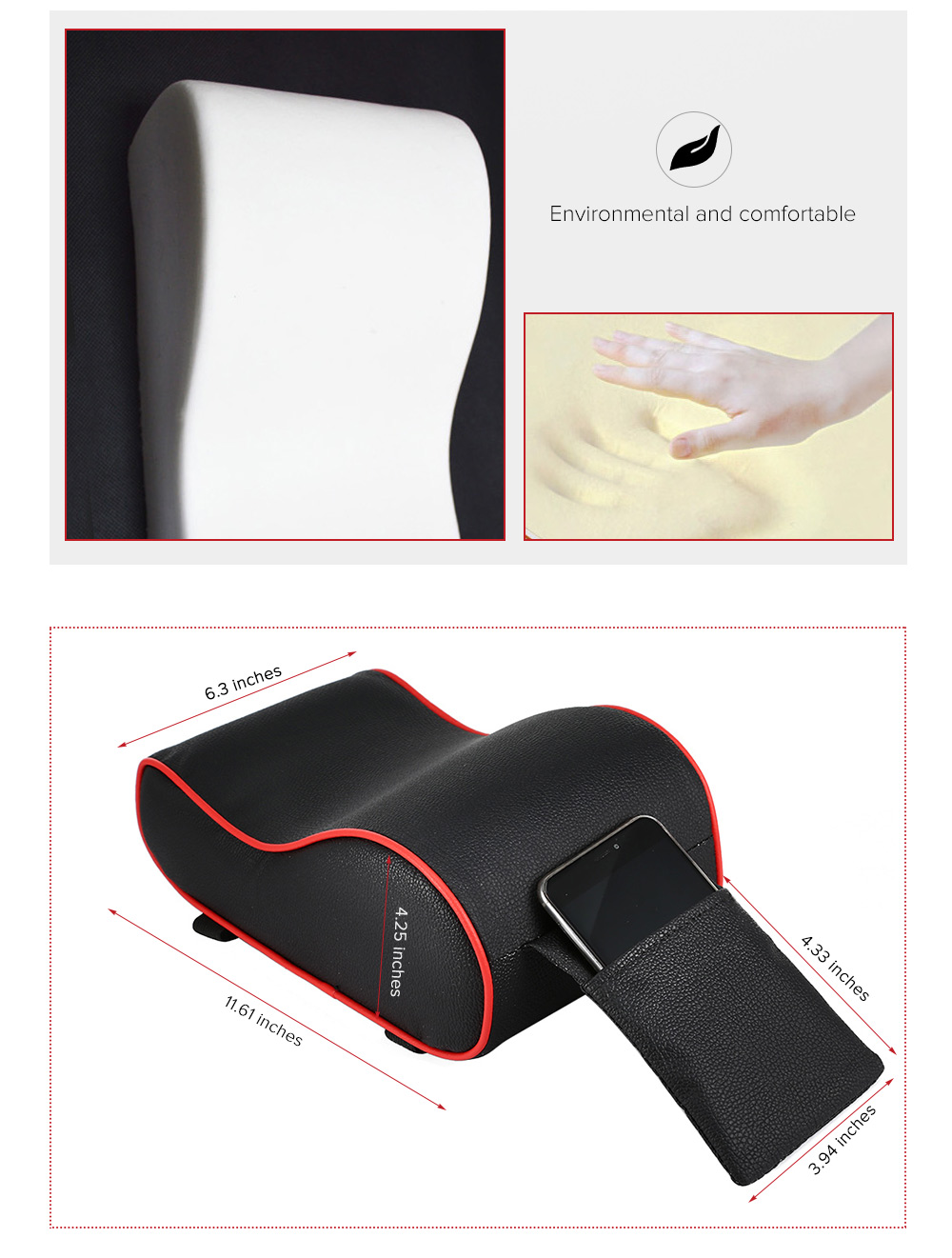 Space Cotton Series Car Armrests Cover Pad