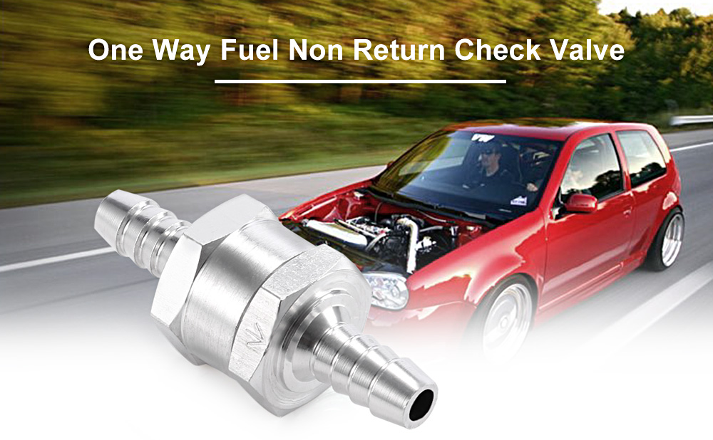 One Way Fuel Non Return Check Valve Petrol Diesel Aluminium Alloy