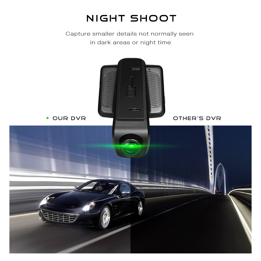 ZEEPIN A307 WiFi Dash Cam 2.45-inch 1920 x 1080P FHD Car Driving Recorder