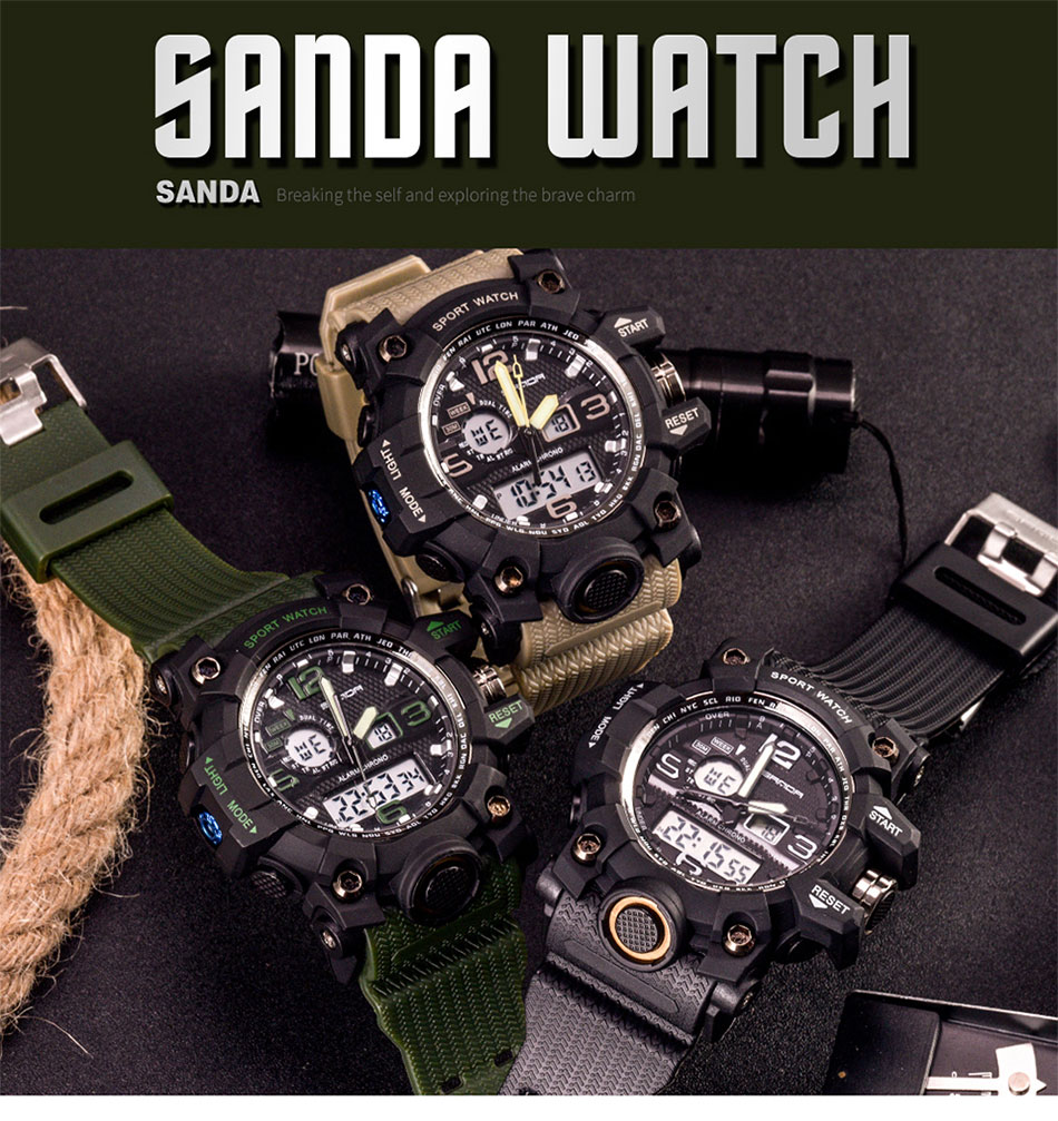 Sanda 742 4455 Contracted Date Display Luminous Men Watch