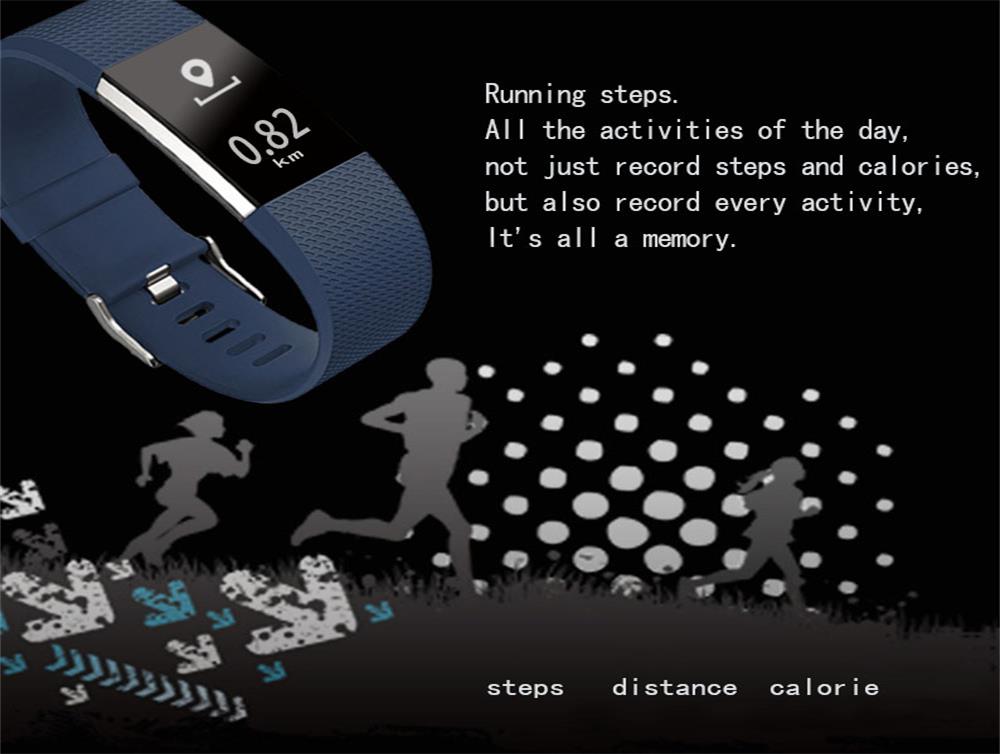 Star 4 Fitness Tracker Smart Watch Band Bracelet Japan Nordic Chip Oled Screen