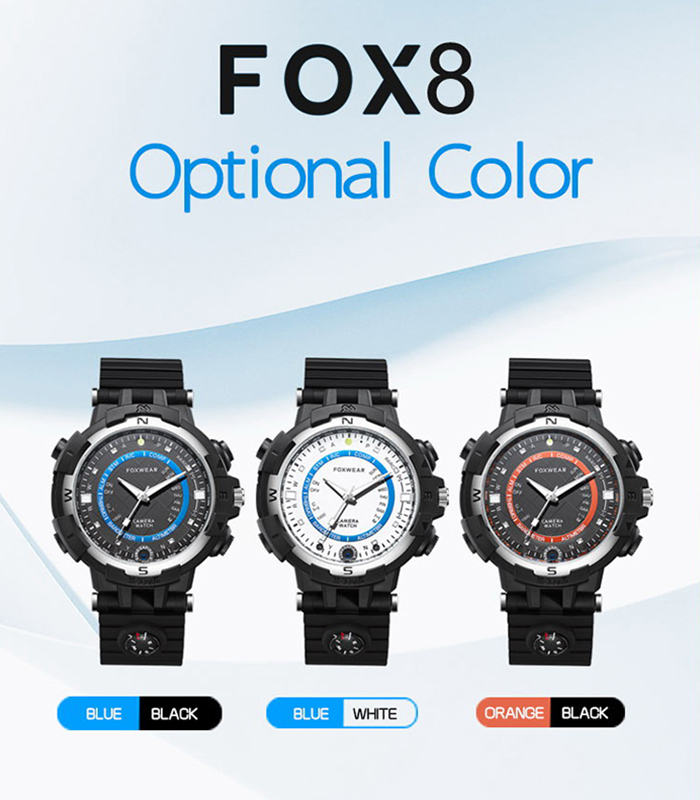 FOXWEAR FOX8 Smartwatch 16GB RAM Night Vision Compass Flashlight WiFi Video