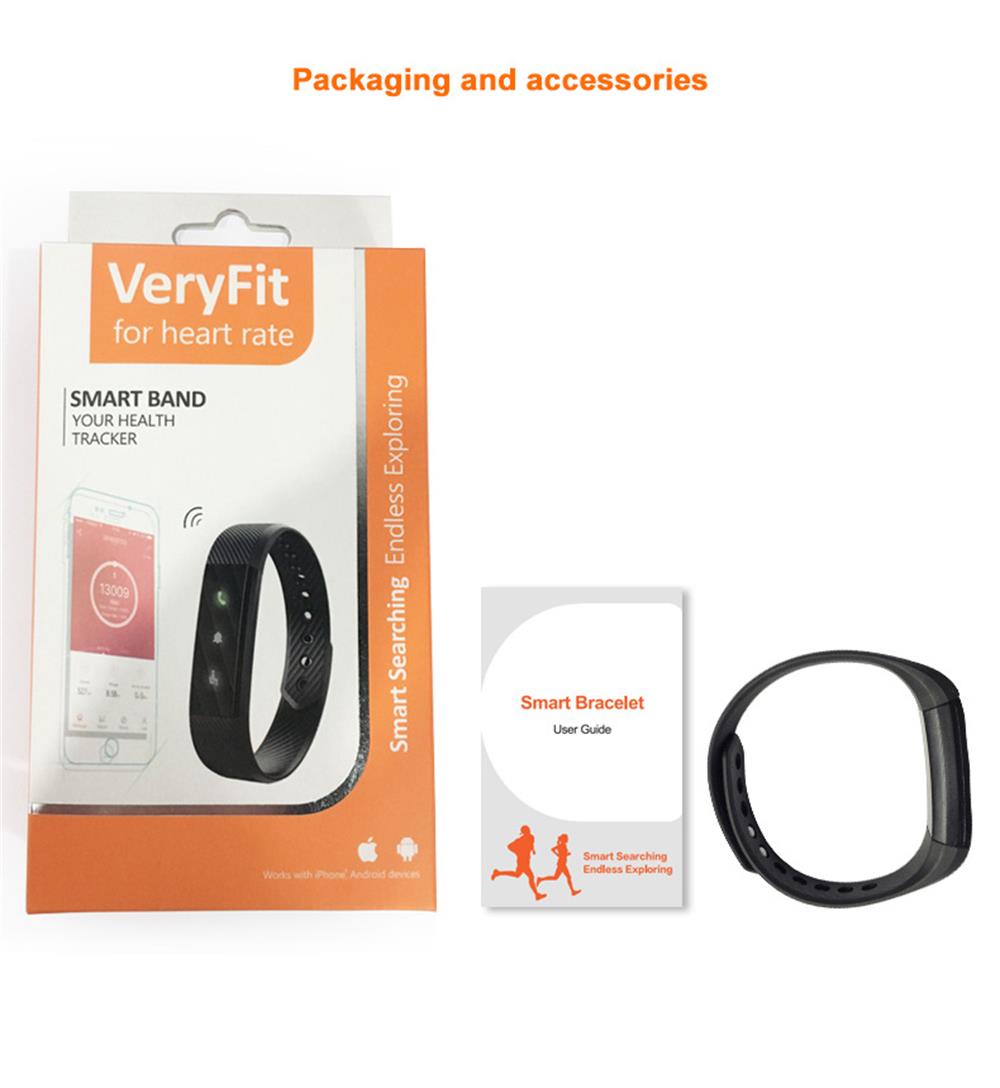 Star 1 Fitness Tracker Smart Watch Band Bracelet Chip Veryfit App Test Data Accurate Bluetooth Connection