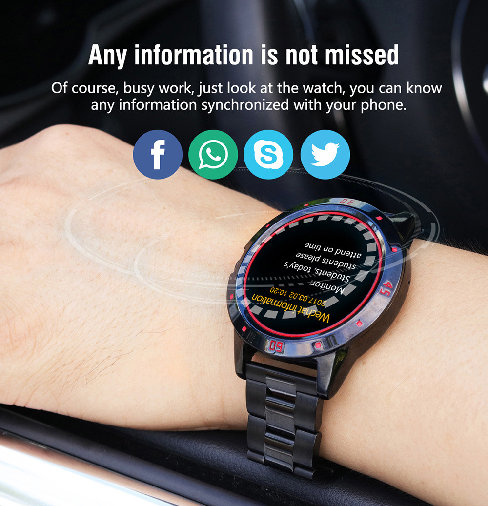 NEWWEAR N6 Brightness Adjusting Smart Watch Sedentary Remind Information Push Wristband