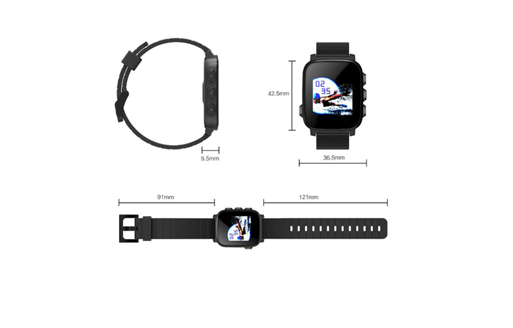 SMA Q2 Bluetooth 4.0 Heart Rate Monitor Smart Watch for Android iOS