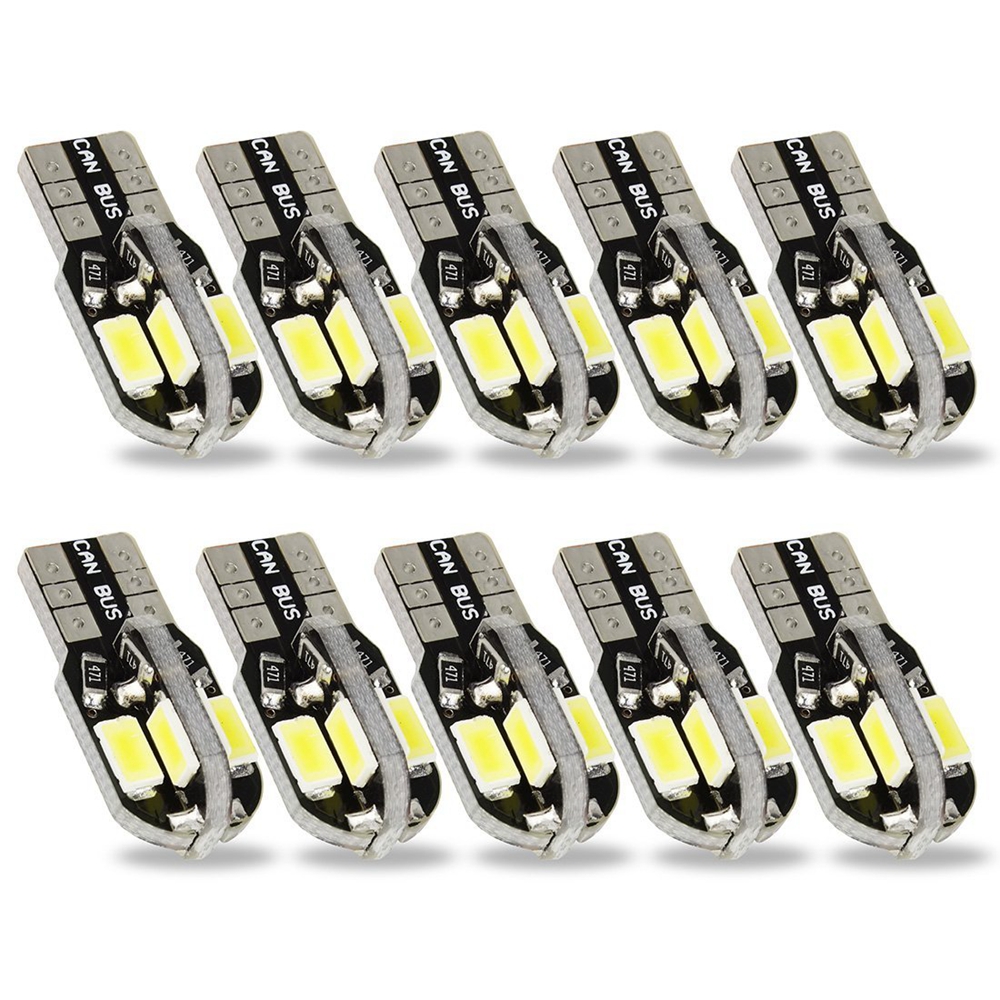 Sencart 10X T10 194 168 W5W Wedge Headlight 8SMD 5630 LED Interior Light Replacement Light License Plate White