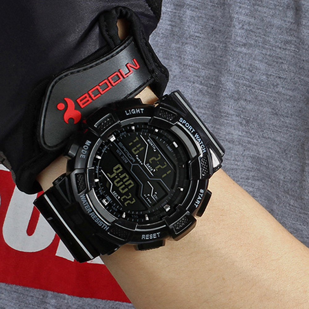 Men Large Dial Waterproof Personalized Electronic Fashion Outdoor Sports Watches