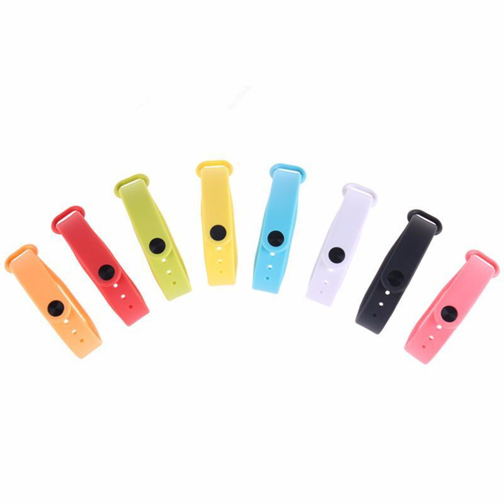 Colorful Silicone Wrist Strap Bracelet Replacement Watchband for Original Miband 2 Xiaomi Mi band 2 Wristbands