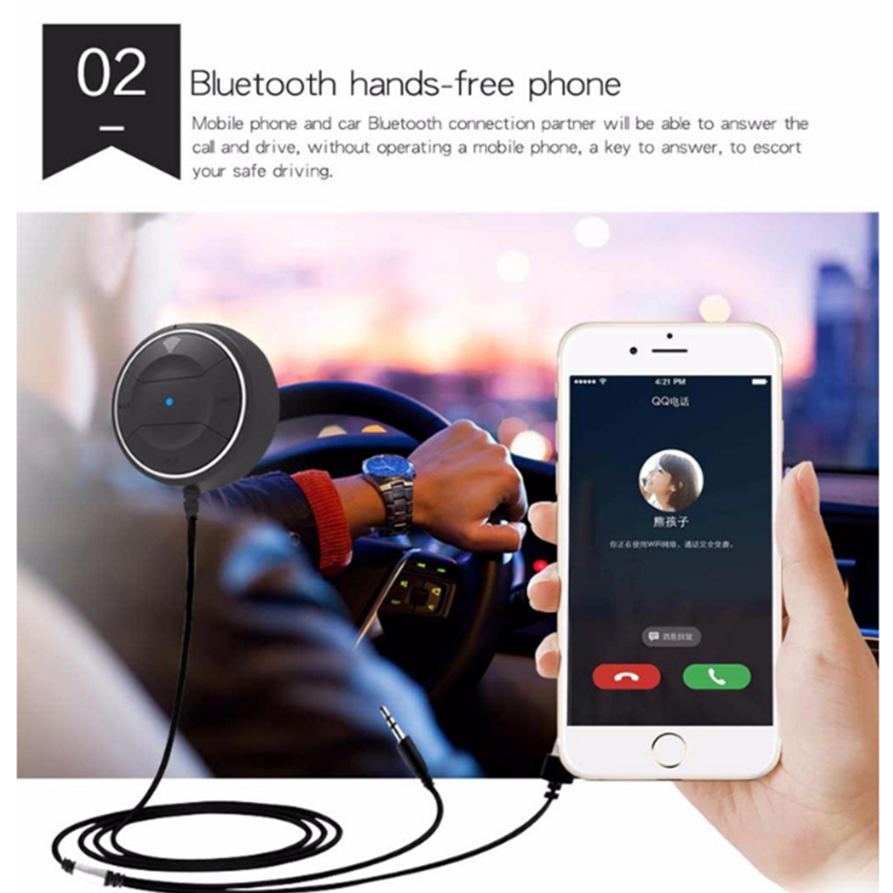 Car Bluetooth Receiver Adapter Car MP3 Hands-free Call Music Play Phone Charger