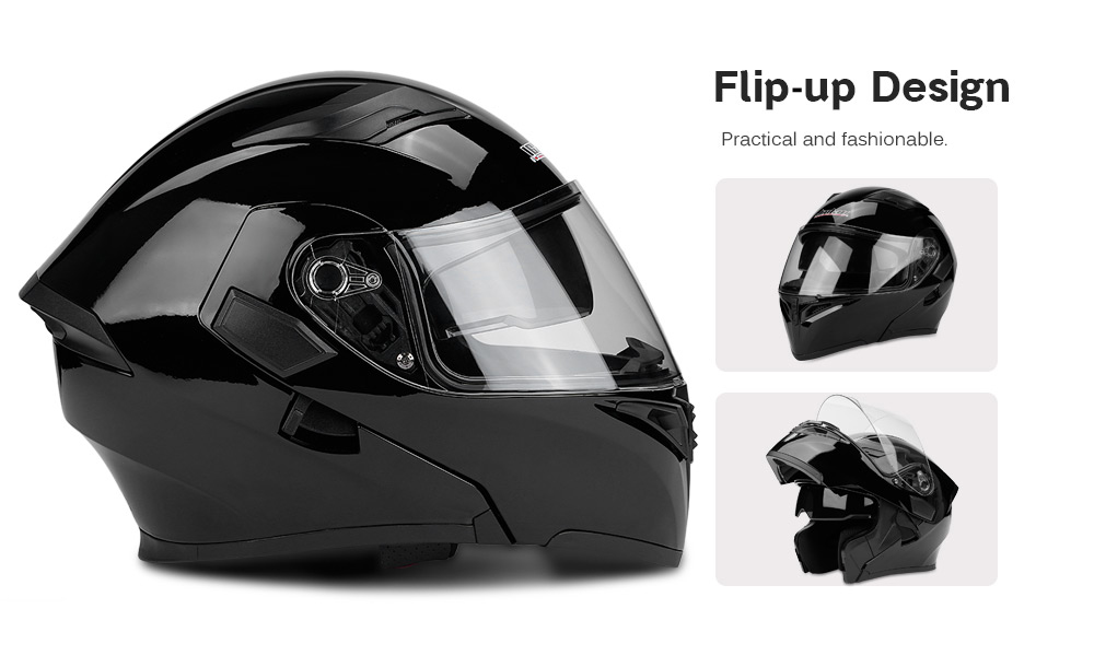 JIEKAI JK902 Motorcycle Helmet Flip-up Modular Design Dual Lenses
