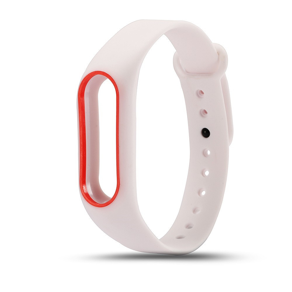 Colorful Silicone Wrist Strap Bracelet Double Color Replacement watchband for Miband 2 Xiaomi Mi band 2 Wristbands