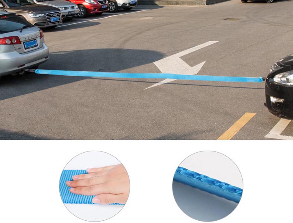 5M8T/4M8T/3M8T Car Towing Rope Strap Tow Cable with Hooks Emergency Heavy Duty 8 Tons