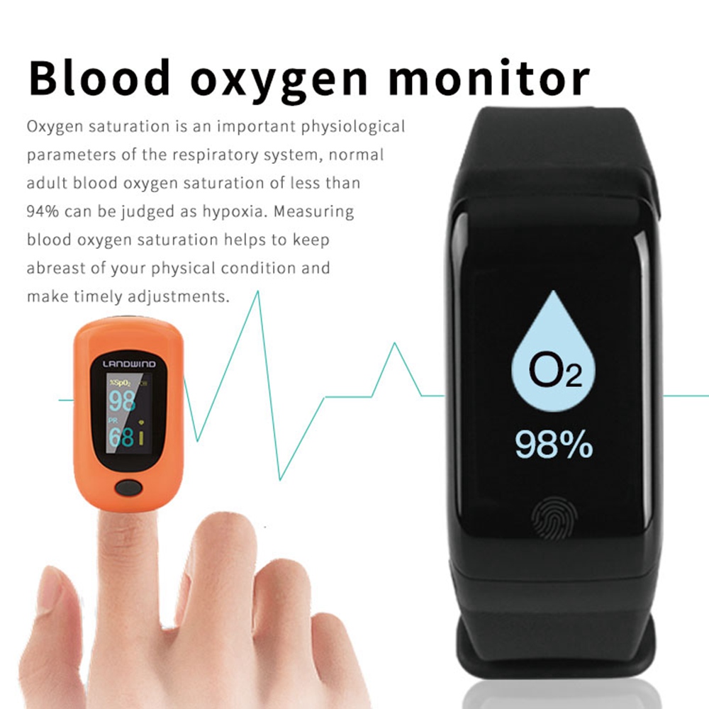 Star 15 Fitness Tracker HR Blood Pressure Oxygen Heart Rate Monitor Health IP67 Waterproof Smart Bracelet with Step