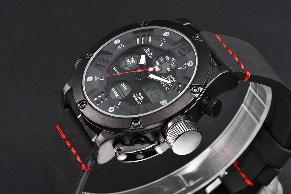 BIDEN Watches Men Analog Quartz Digital Watch Waterproof Sports Watches for Men Silicone LED Electronic Watch