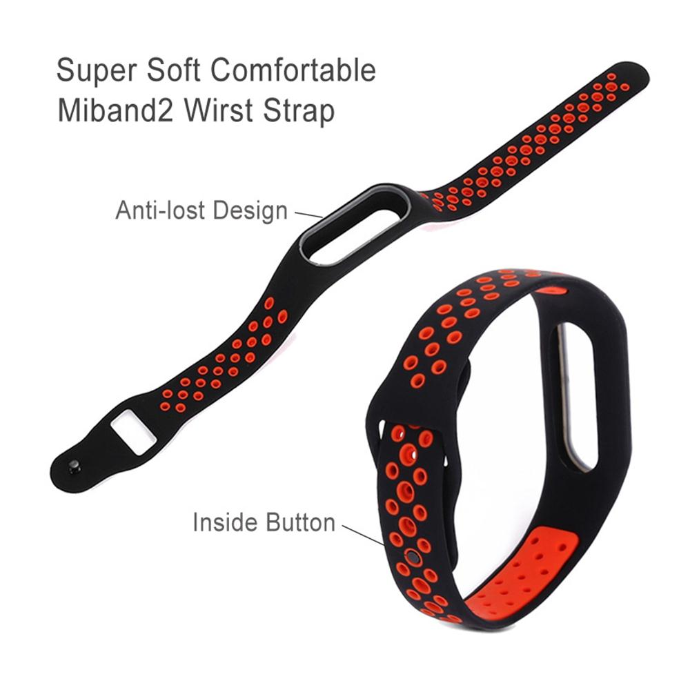 Silicone Smart Wrist Strap Wristband For Mi Band 2