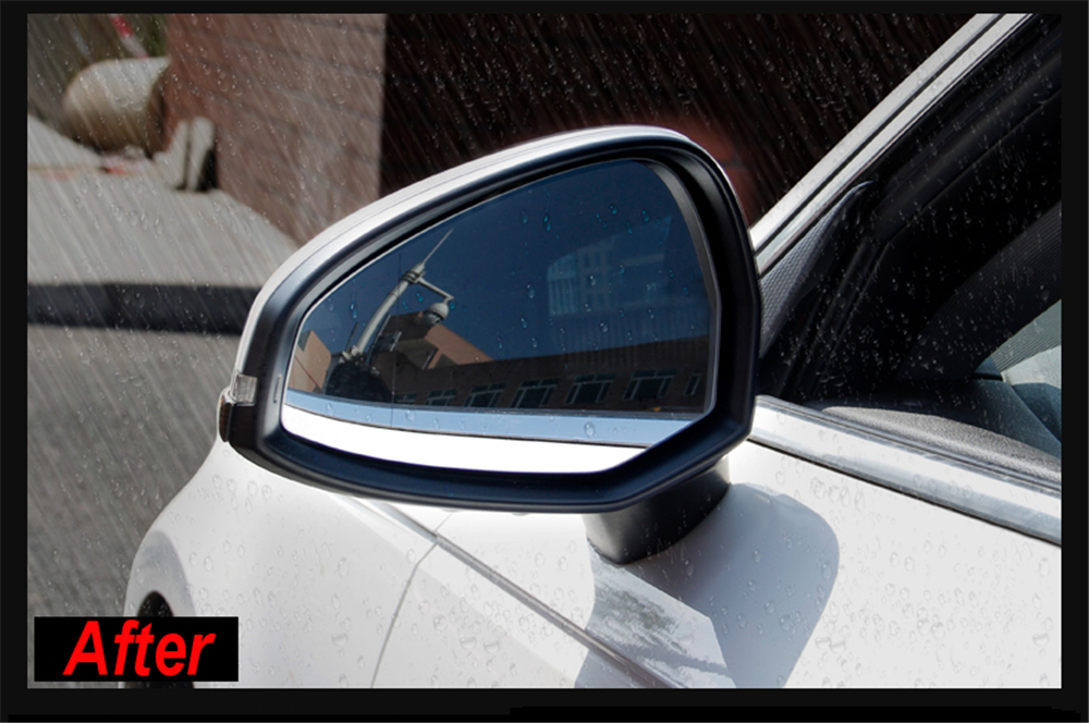 2Pcs Car Anti Fog Rainproof Rear View Mirror Window Protective Film Nano Coating
