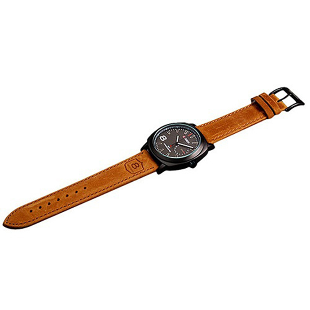 Delicate Chic CURREN Unisex Men's Stylish Quartz Analog Leather Wrist Watch