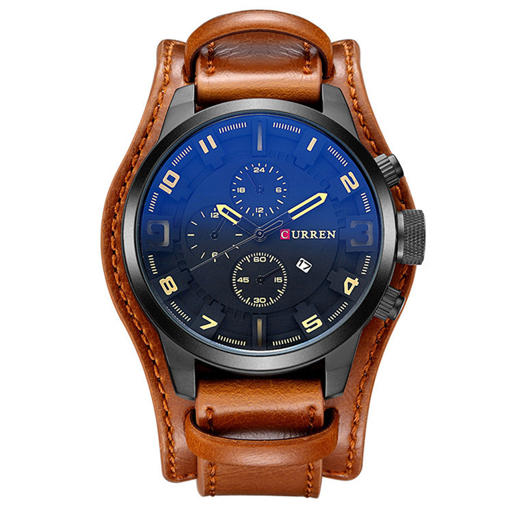 Watch Men Military Quartz Mens Watches Top Brand Luxury Leather Men Watch Casual Sport Male Clock Watch