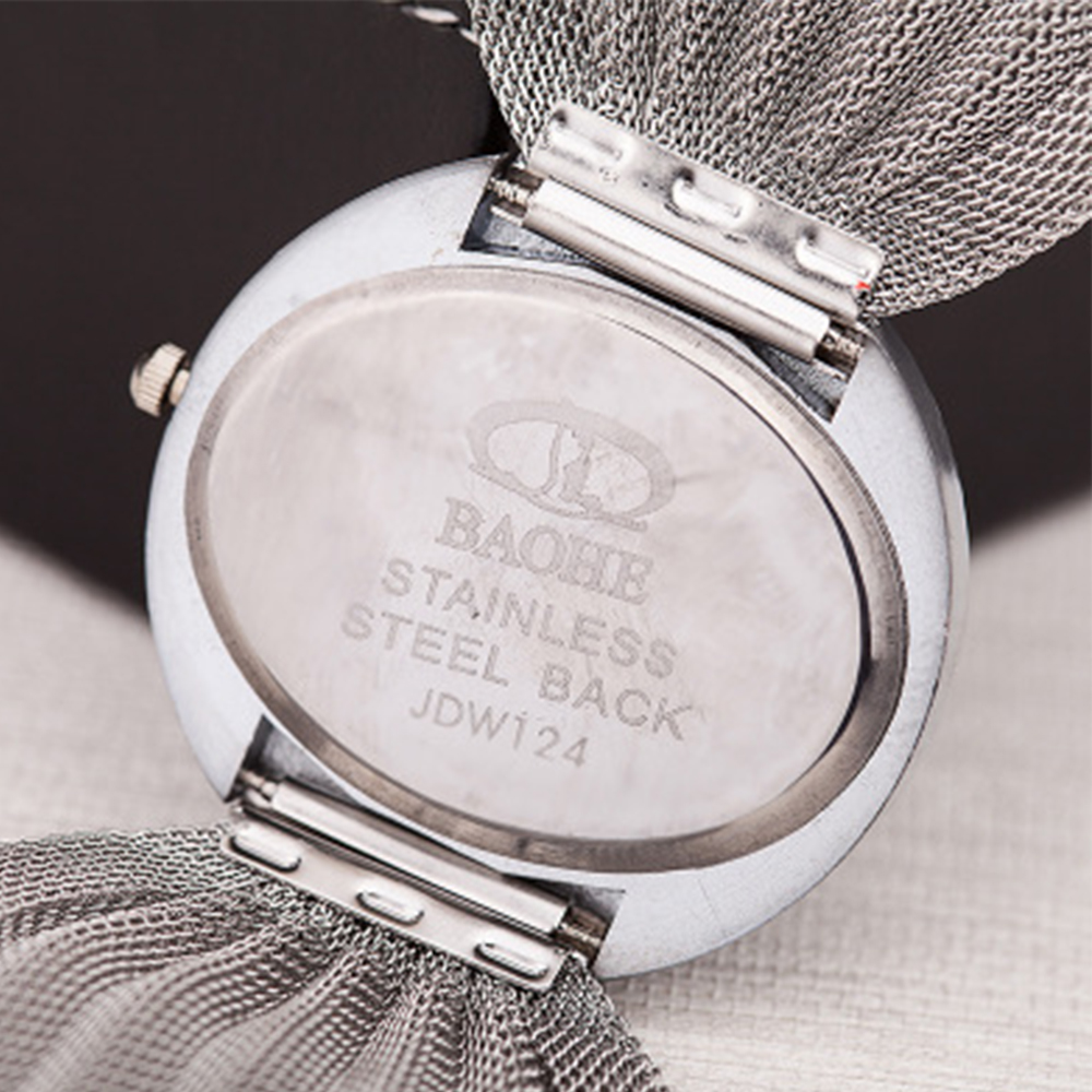 New Arrival Fashionable Lady Diamond Bracelet Watch Mirror Luxury Quartz Watch Ladies Gold Sliver Gift Mance