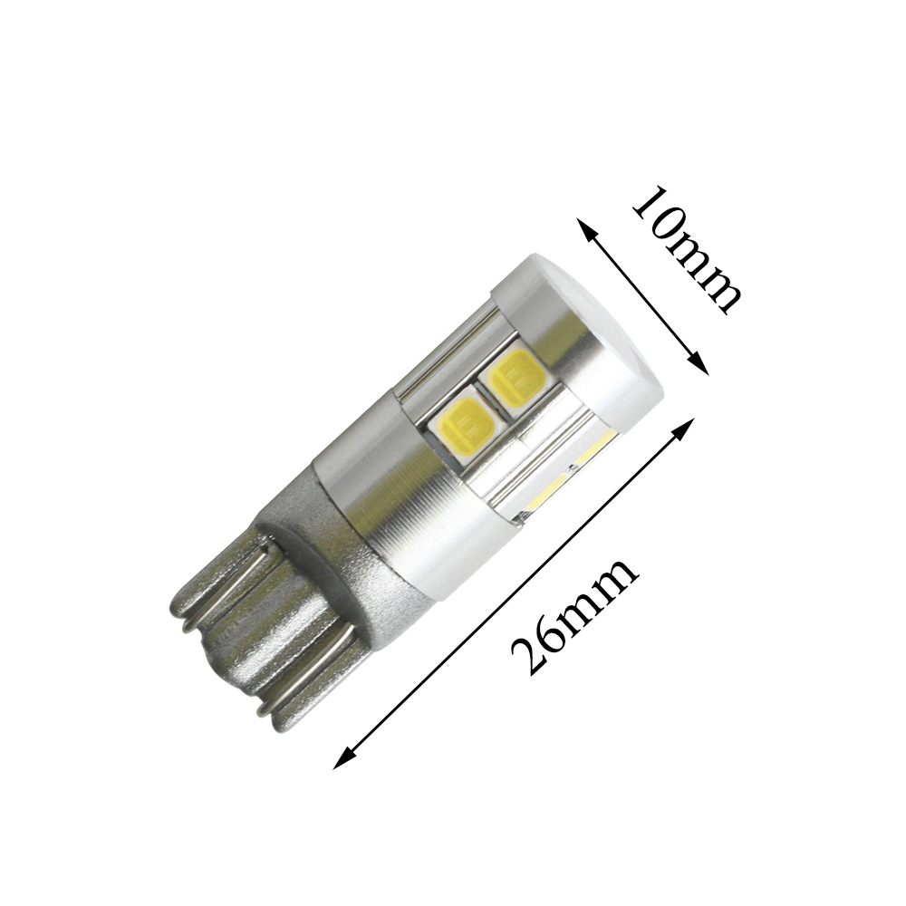 2PCS Fitted for Opel Astra Renault Captur Peugeot 208 306 308 Nissan Juke Skoda Octovia 9W T10 W5W 158 194 CAN-bus Bulbs