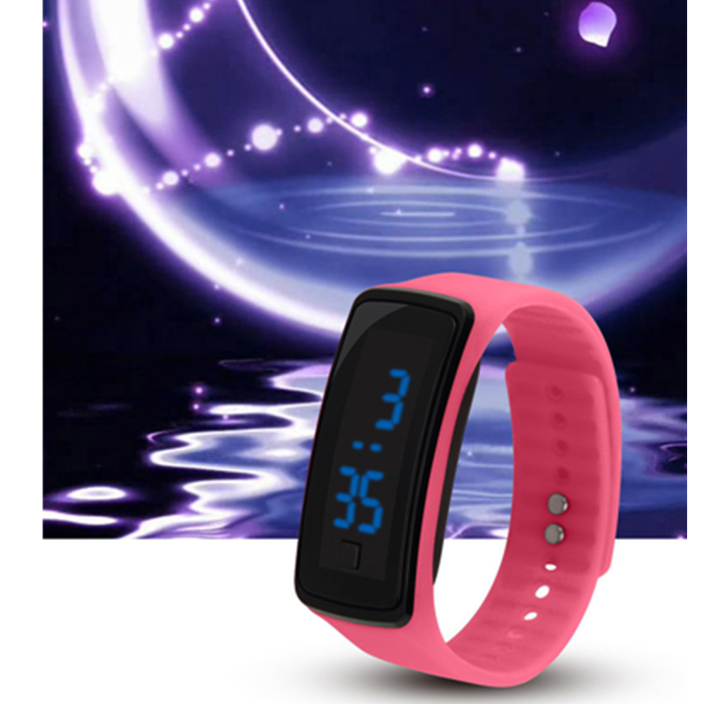 Silicone LED Digital Creative Touch Screen Sport Watch Bracelet