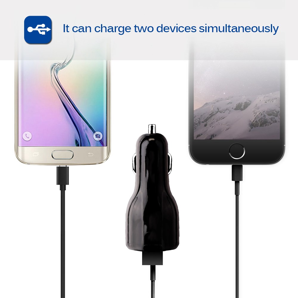 SpedCrd Quick Charge Dual USB QC3.0 Car Charger