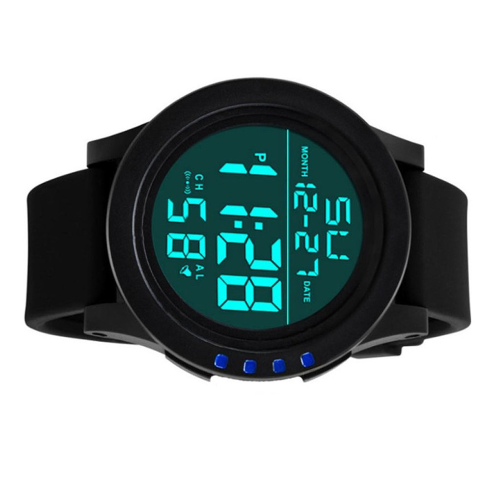 LED Waterproof Digital Quartz Watch Military Sport Men's