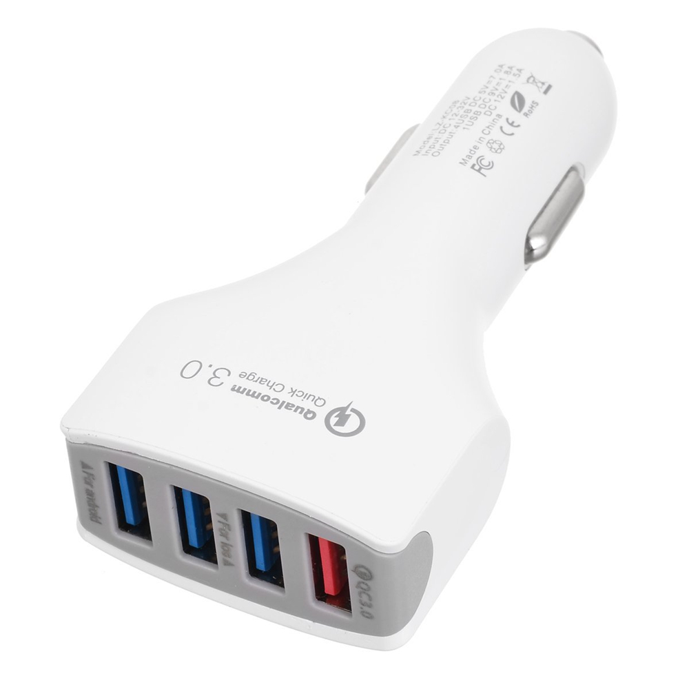QC3.0 Quick Charge Adaptive 4 Port USB Fast Car Charger